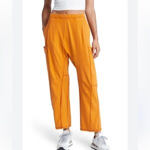 Free People Fp Movement Hot Shot Pants Amber Glow Boho Athleisure Yoga-Core- M